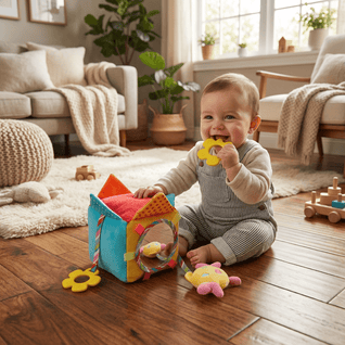 Cube Sensoriel Solaz™– Jouet d’Éveil