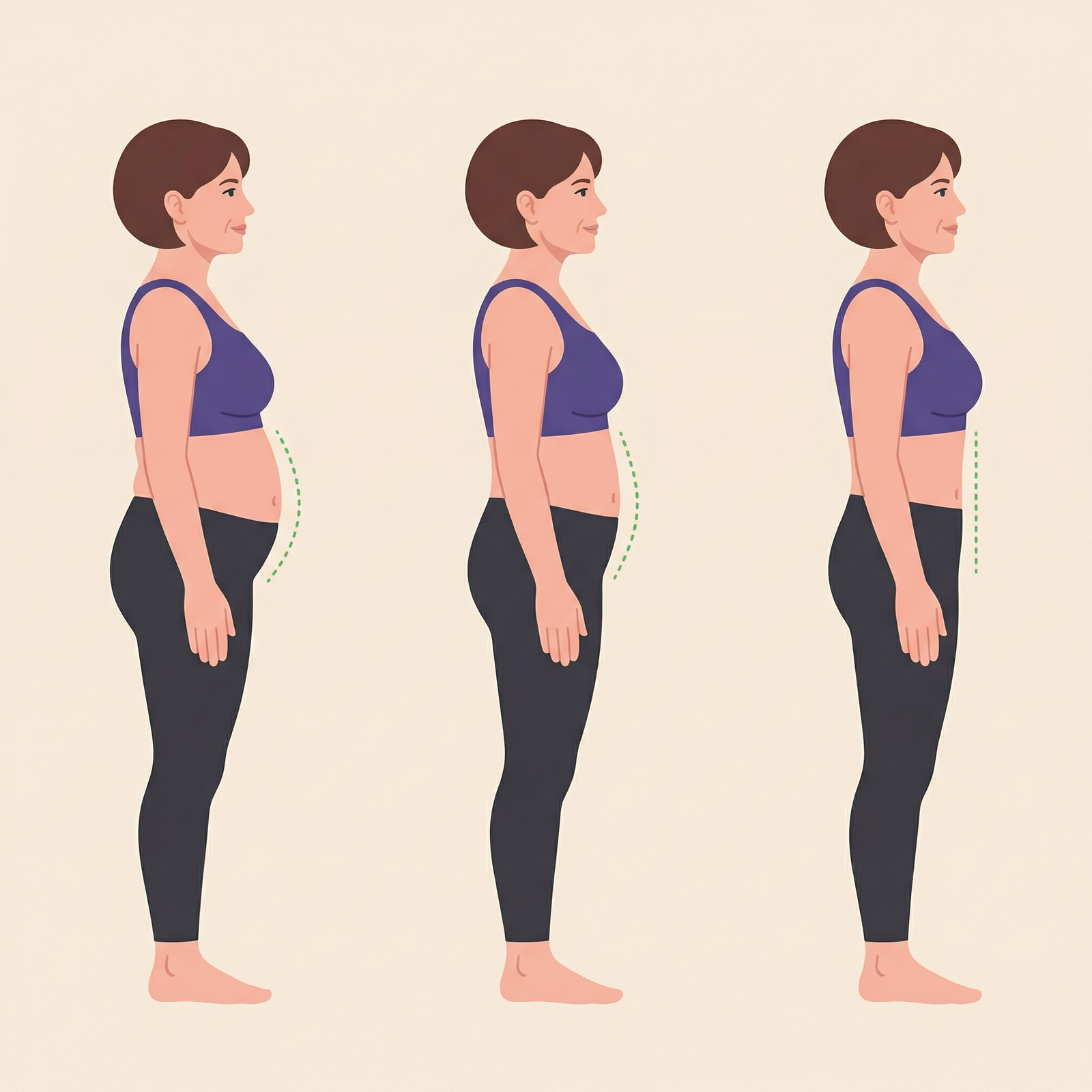Voyez votre ventre devenir plus plat grâce à l'Aube Svelte