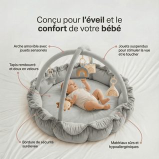 Solaz™ - Le Nuage | Tapis d’Éveil Premium